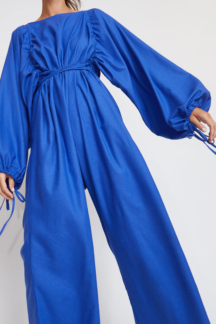 Baserange Honda Jumpsuit in Aster Blue