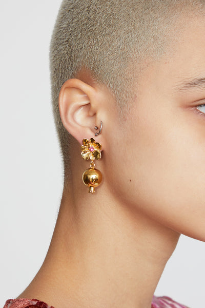 Mondo Mondo Melograno Earrings in Rose and 18K Gold Vermeil