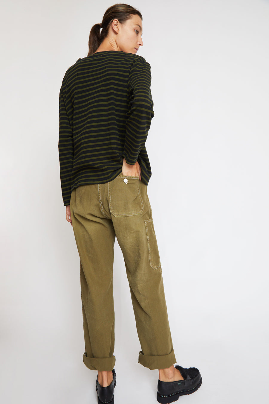 Sultan Wash Work Pant in Stone Olive