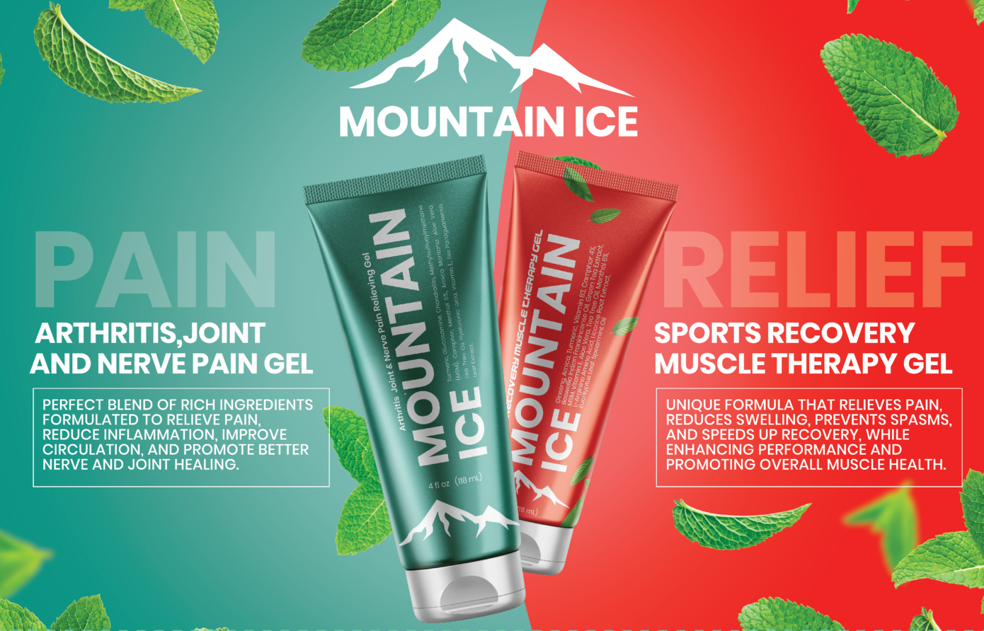 Mountain Ice Pain Relief Gel and Sports Recovery Gel