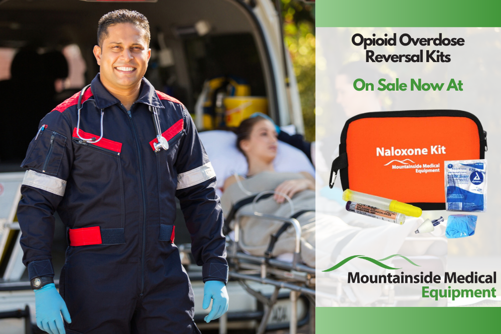 Mountainside Medical Equipment Naloxone Opioid Overdose Reversal Kit for Emergency First Responders