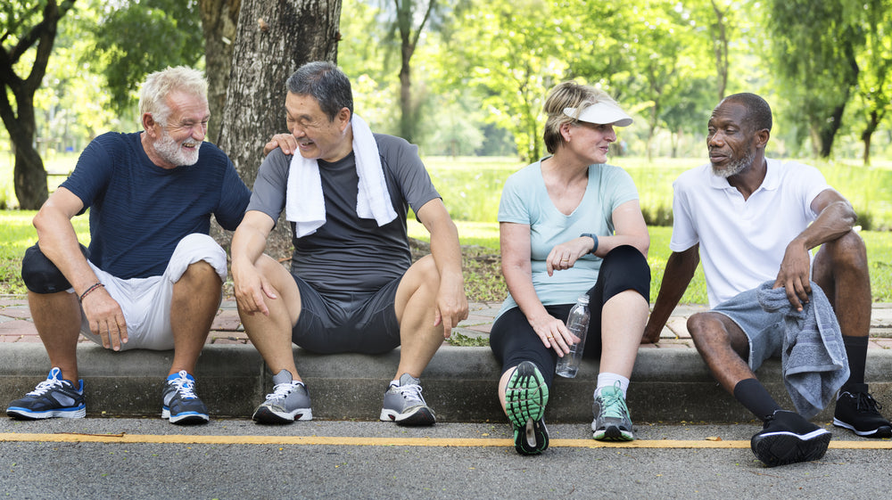 Seniors Socializing Exercise Health and Fitness