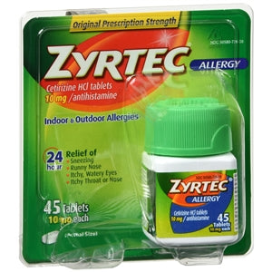 Zyrtec 24 HR Allergy Relief, 45 Count — Mountainside 