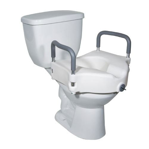 Premium Raised Toilet Seat with Lock — Mountainside Medical Equipment