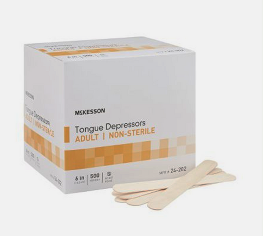  Dynarex Tongue Depressors Wood, Senior 6, Non-Sterile