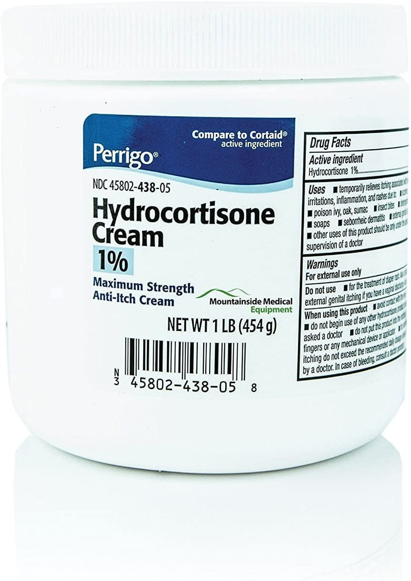 Padagis Hydrocortisone Cream 1 Pound Jar — Mountainside Medical Equipment