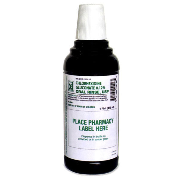 Chlorhexidine Gluconate Mouthwash Oral Rinse Mint 16 Oz Mountainside Medical Equipment
