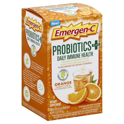 Emergen-C Probiotics+ Orange Daily Immune Health Drink Mix
