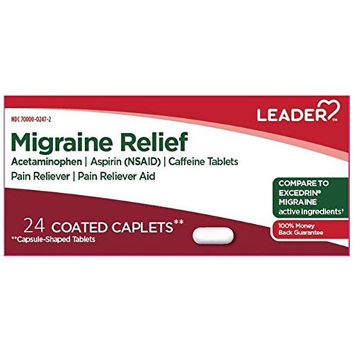 Excedrin Migraine Relief Medicine Caplets 100 Count — Mountainside Medical  Equipment