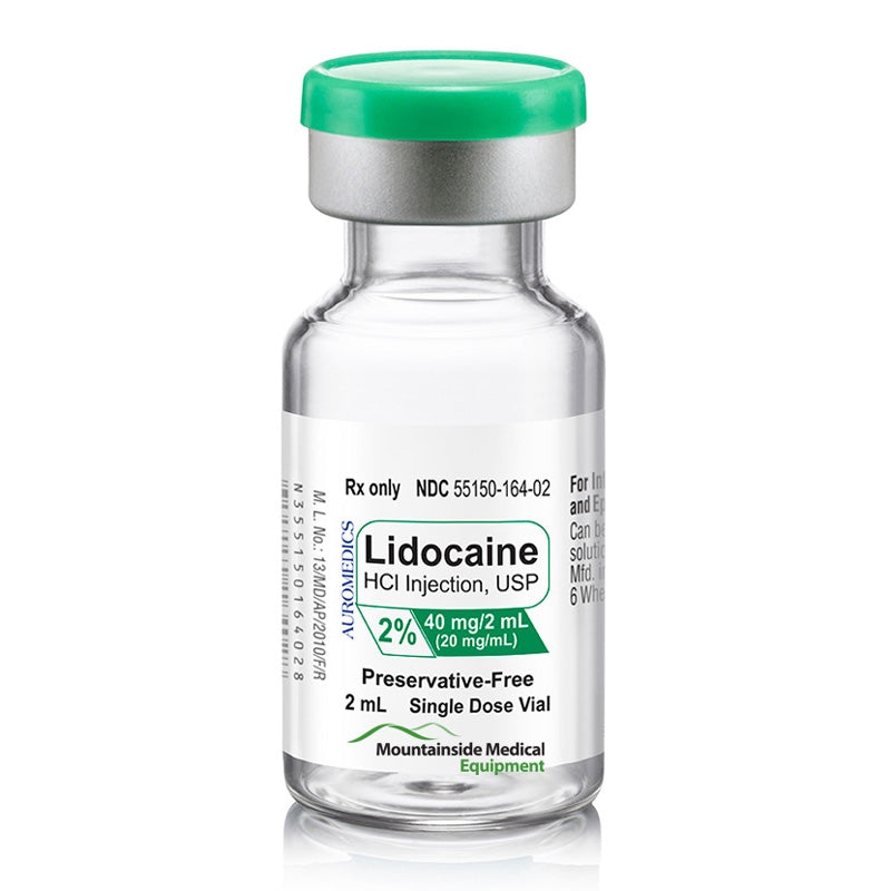 Lidocaine HCL for Injection 2 Auromedics Pharma 2 mL X 10 Vials