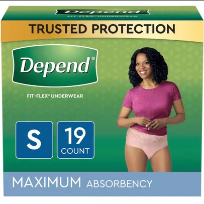 Depend Fit-Flex Incontinence Underwear for Women, Large, Two 17ct Boxe —  Mountainside Medical Equipment