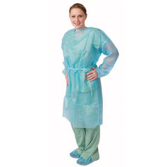 Fluid-resistant Isolation Gowns 50/Case Blue