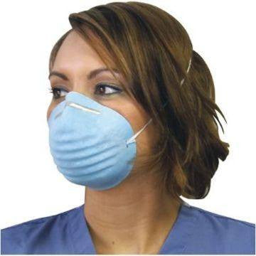 Dynarex Molded Blue Face Masks Respiratory Infection Germ Spread