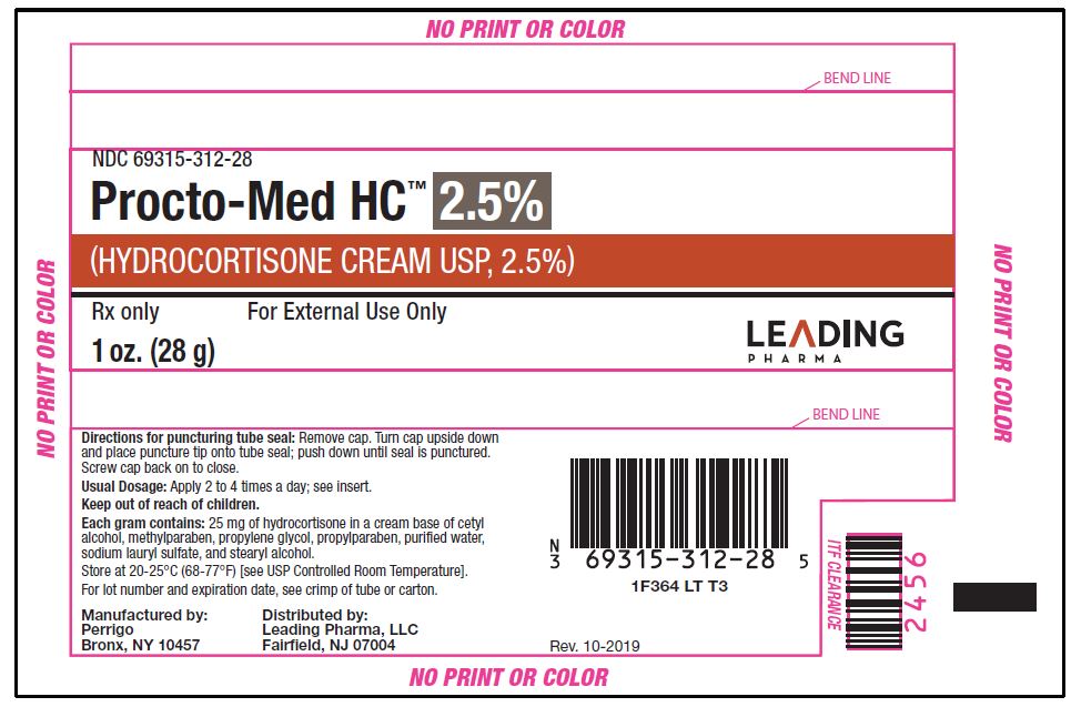 Procto Med Hc Hydrocortisone Rectal Cream 25 Hemorrhoid Relief 28gm 3950