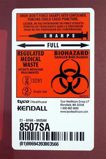 Printable Labels For Sharps Containers