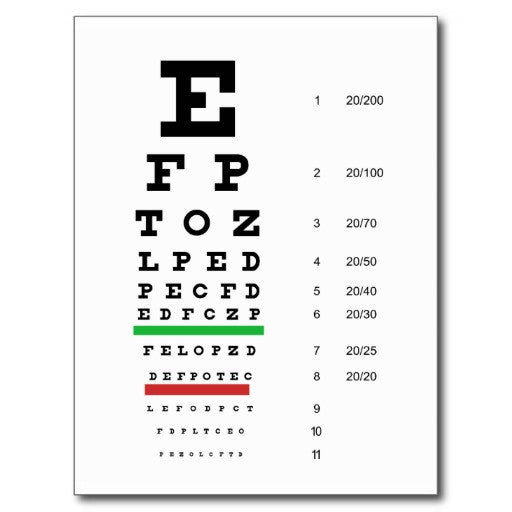 snellen eye examination chart mountainside medical equipment