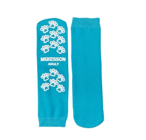 Non Skid Socks, Adult, Single Imprint, Teal - Pillow Paws — Mountainside  Medical Equipment