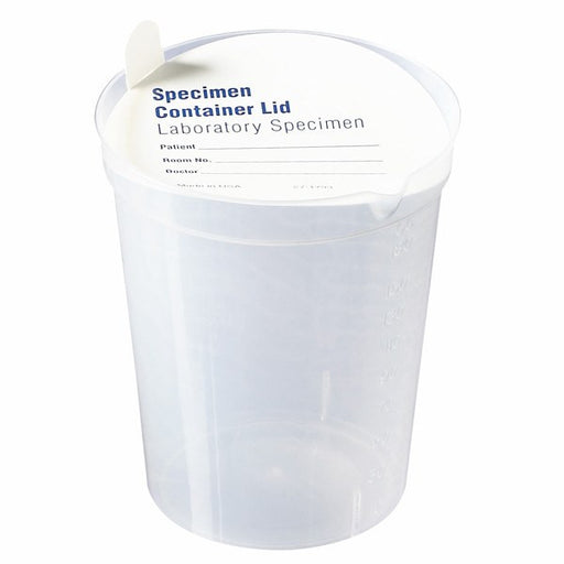 Non-Sterile Wide Mouth Specimen Container with Snap Cap, 5 oz.