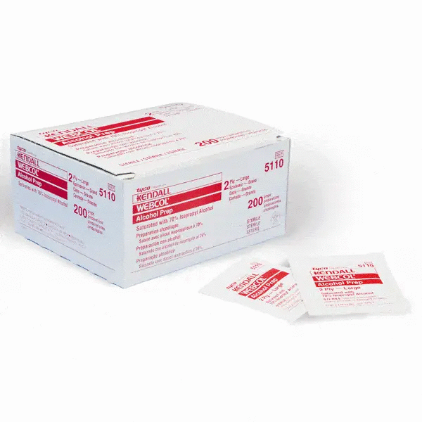 webcol alcohol prep pads