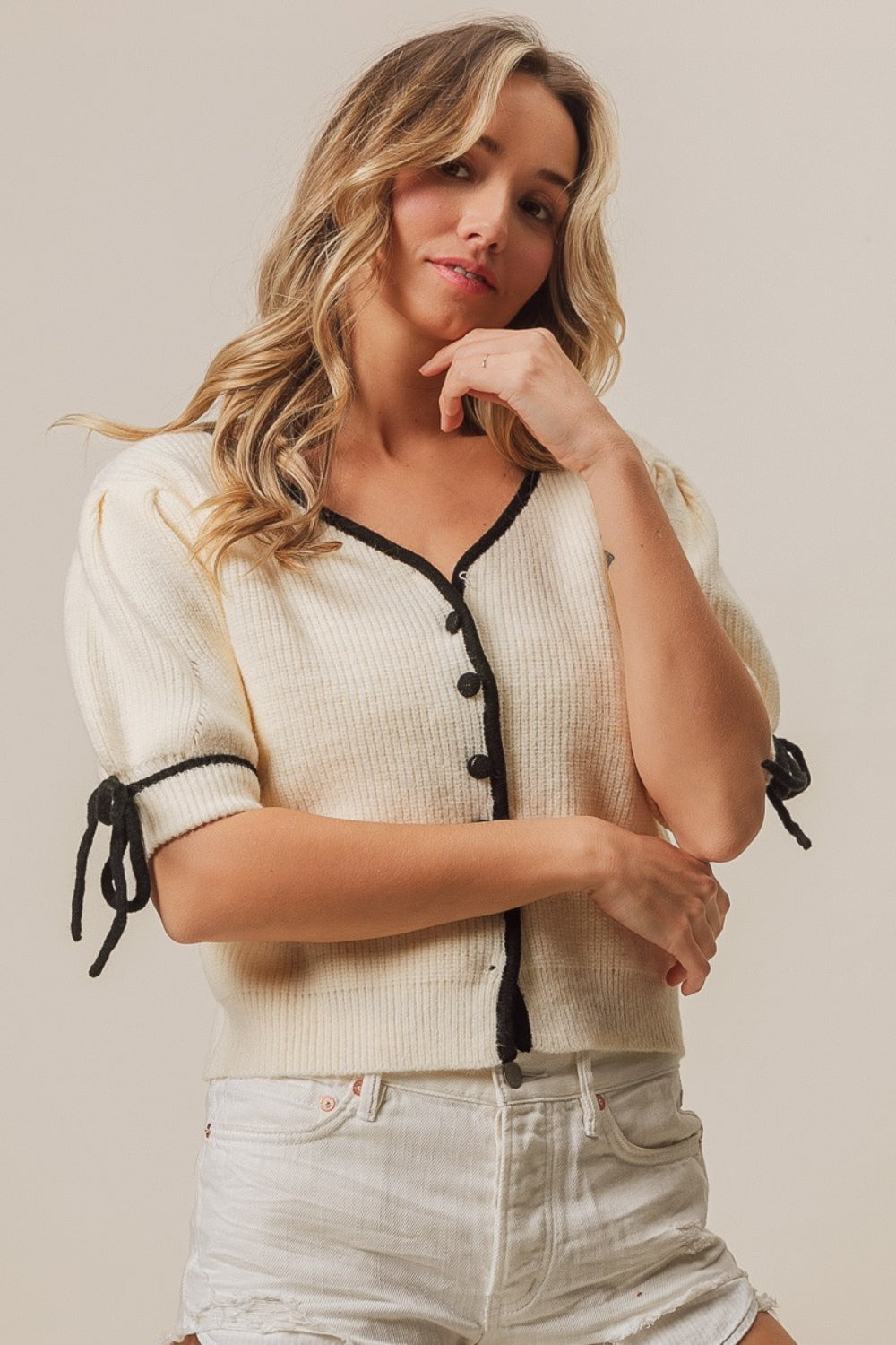  Lolly Contrast Cardigan