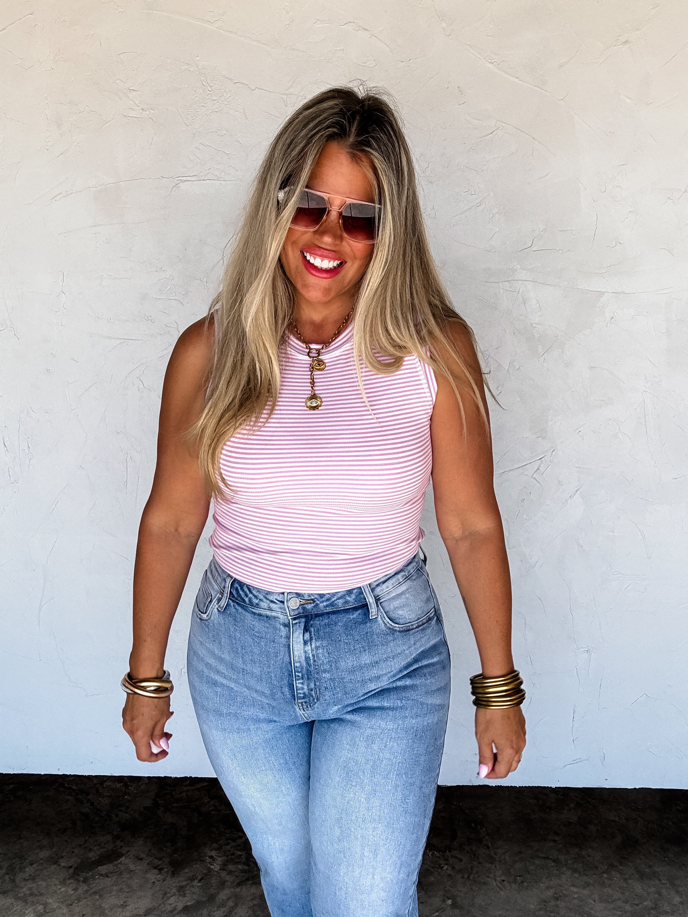 CLOSED PREORDER: Summer Bianca Striped Ribbed Tank