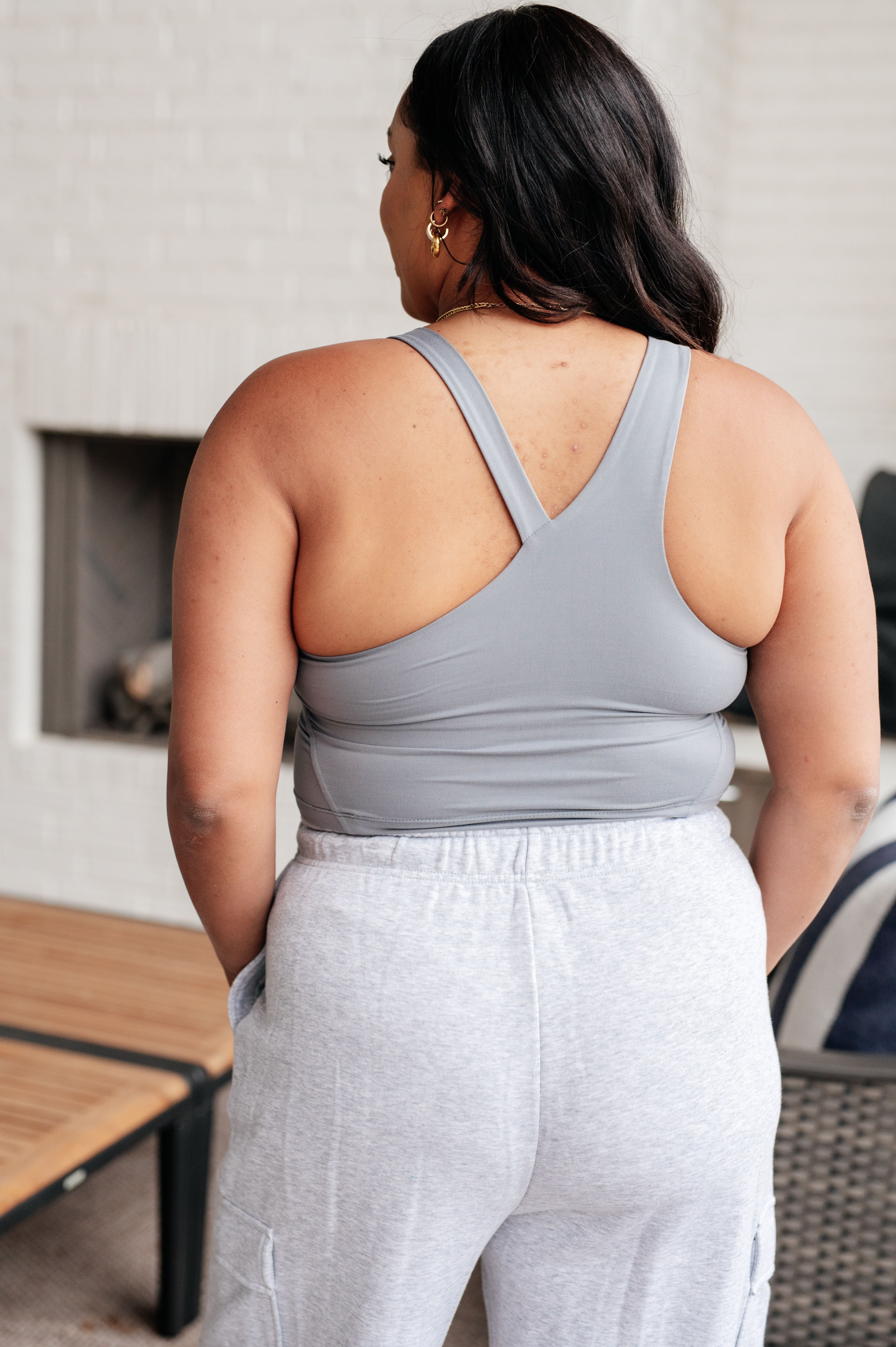 Asymmetrical Tank in Grey