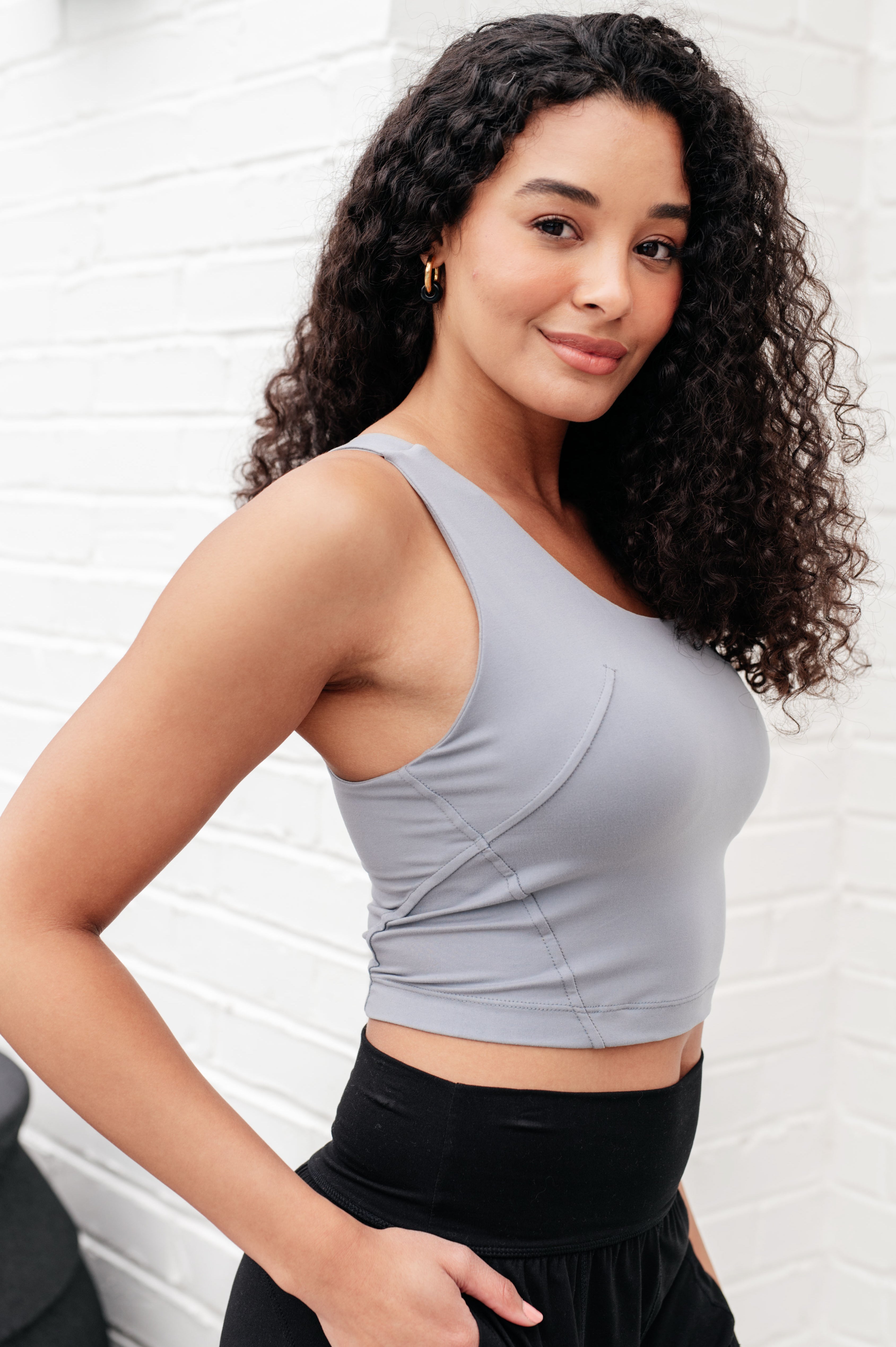 Asymmetrical Tank in Grey
