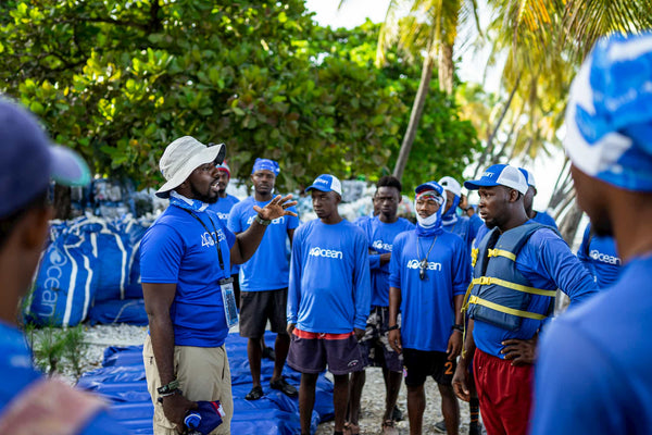 4ocean Haiti Crews Getting the Morning Briefing