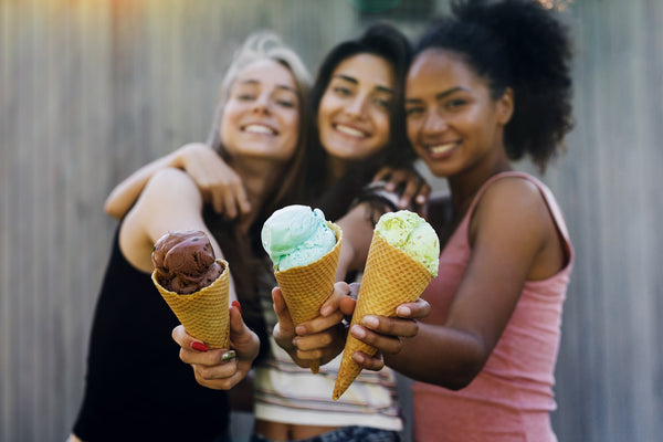 Girls with Ice Cream Cones