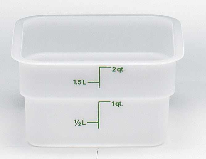 Cambro Camwear® 2 qt Clear Polycarbonate Allergen Awareness Measuring Cup