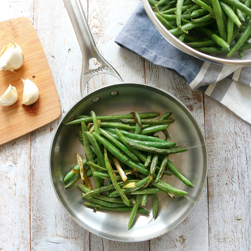 Garlicky Green Beans with Scallions - Pure Change