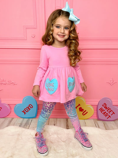 Marshmallow Pink Oversized Sweater & Leggings Set – Myla Mini