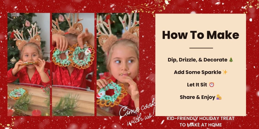 How To Make Pretzel Wreath Holiday Treats | Mia Belle Girls Blog