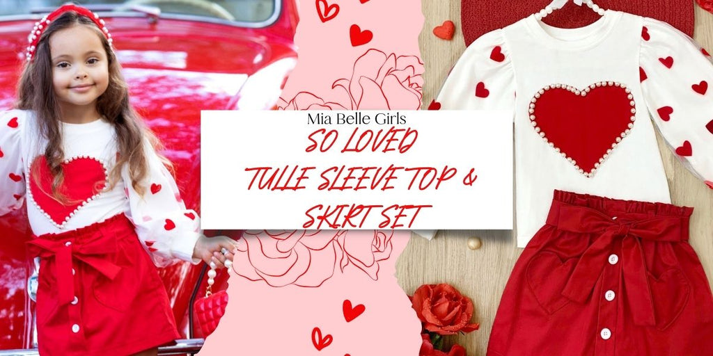 Valentine's Day Tops & Skirt Set Style Guide | Mia Belle Girls Blog