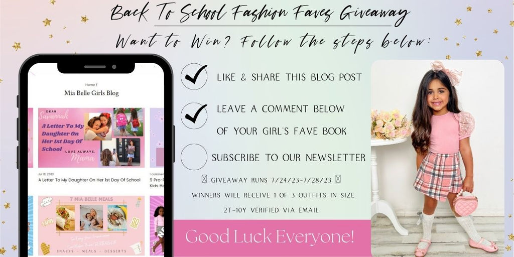 Girls Back-To-School Fashion Faves Giveaway | Mia Belle Girls Blog