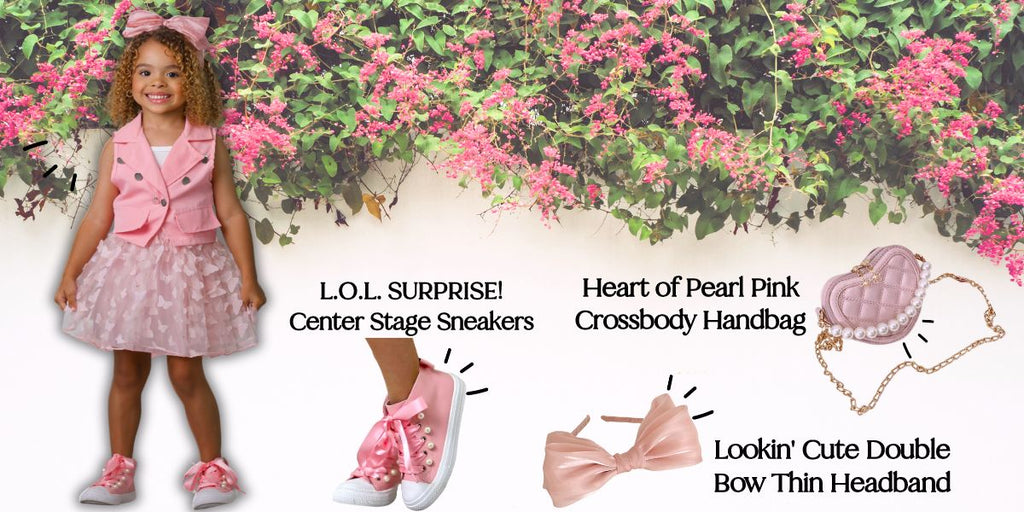 Pink Butterfly Skirt 3PC Set Summer Style Guide | Mia Belle Girls Blog