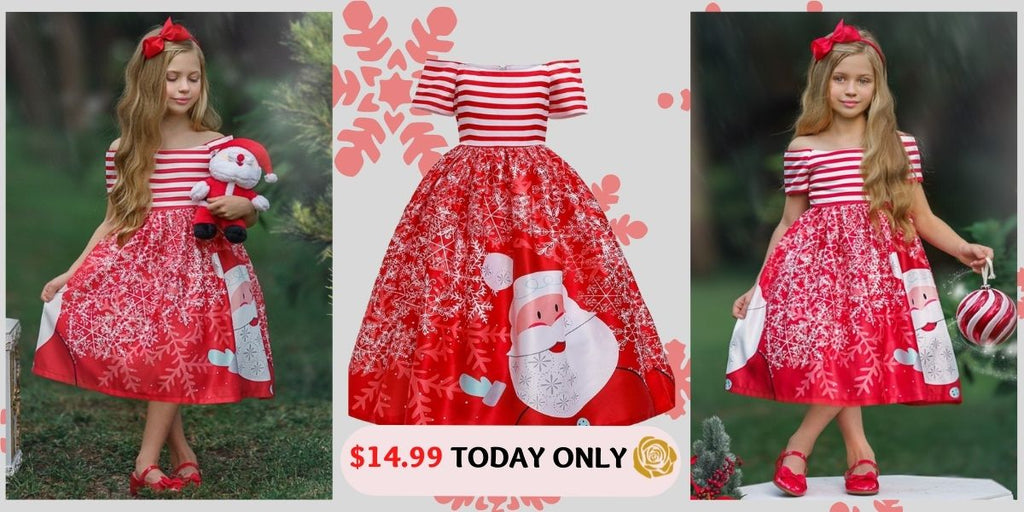 Sensational Santa Formal Dress Super Sale Perfect For Your Little Lady