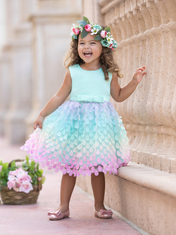 Mia Belle Girls Be a Rainbow Special Occasion Dress