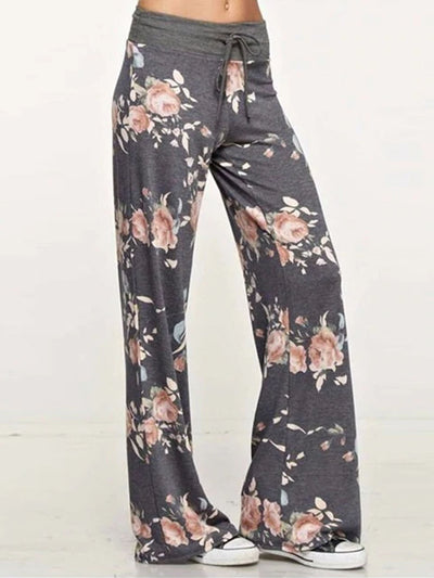 Floral Yoga Pants | High-Waisted & Elastic - Mia Belle Girls