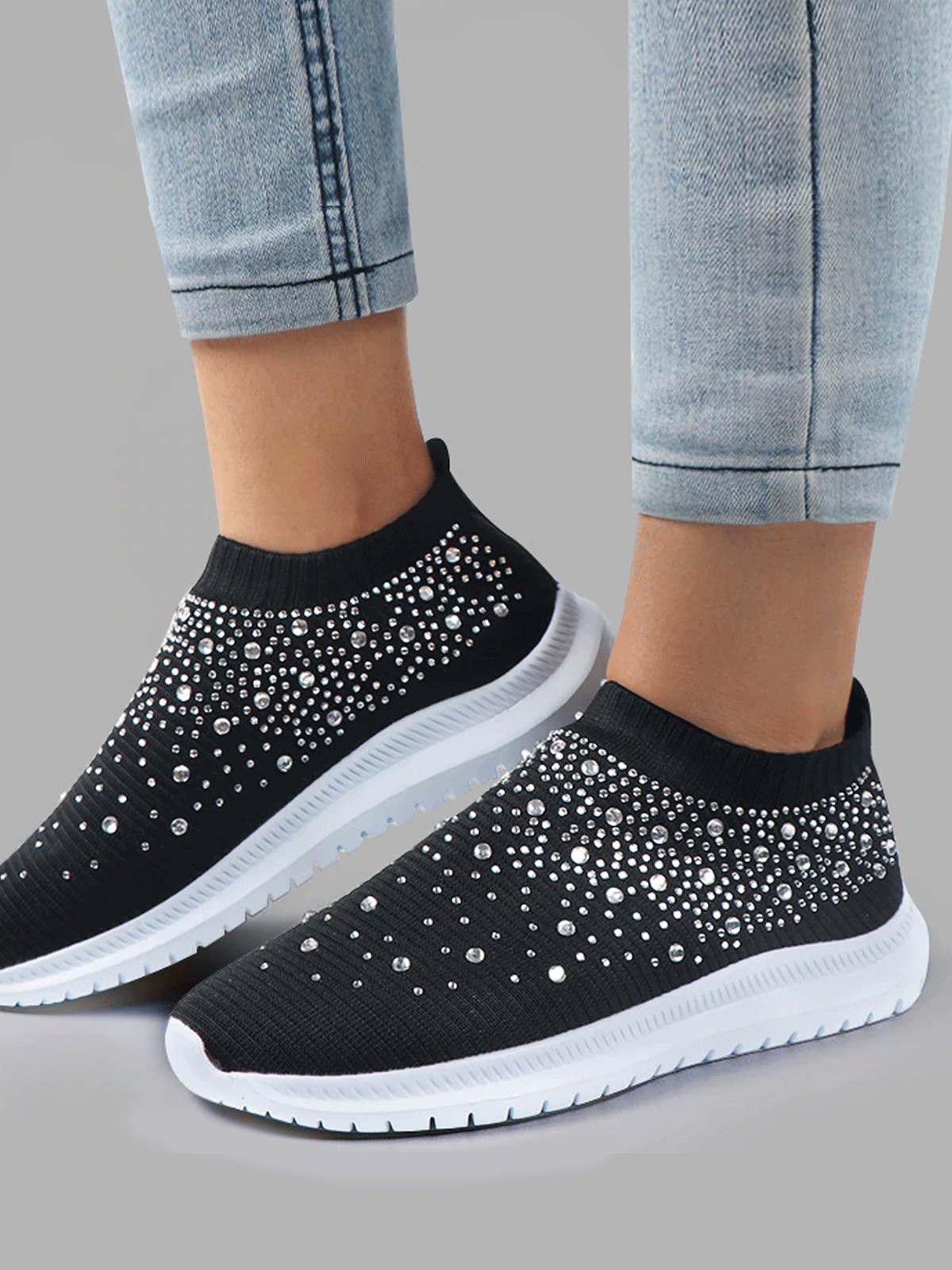 Bedazzled Sneakers (Sport) - Mia Belle Girls