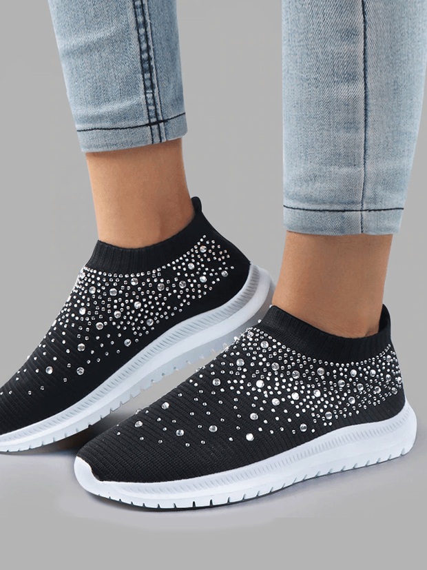 bedazzled sock sneakers