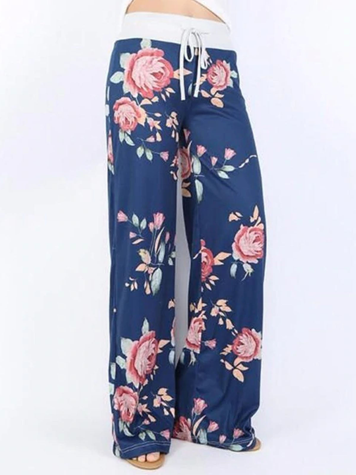 Floral Yoga Pants | High-Waisted & Elastic - Mia Belle Girls
