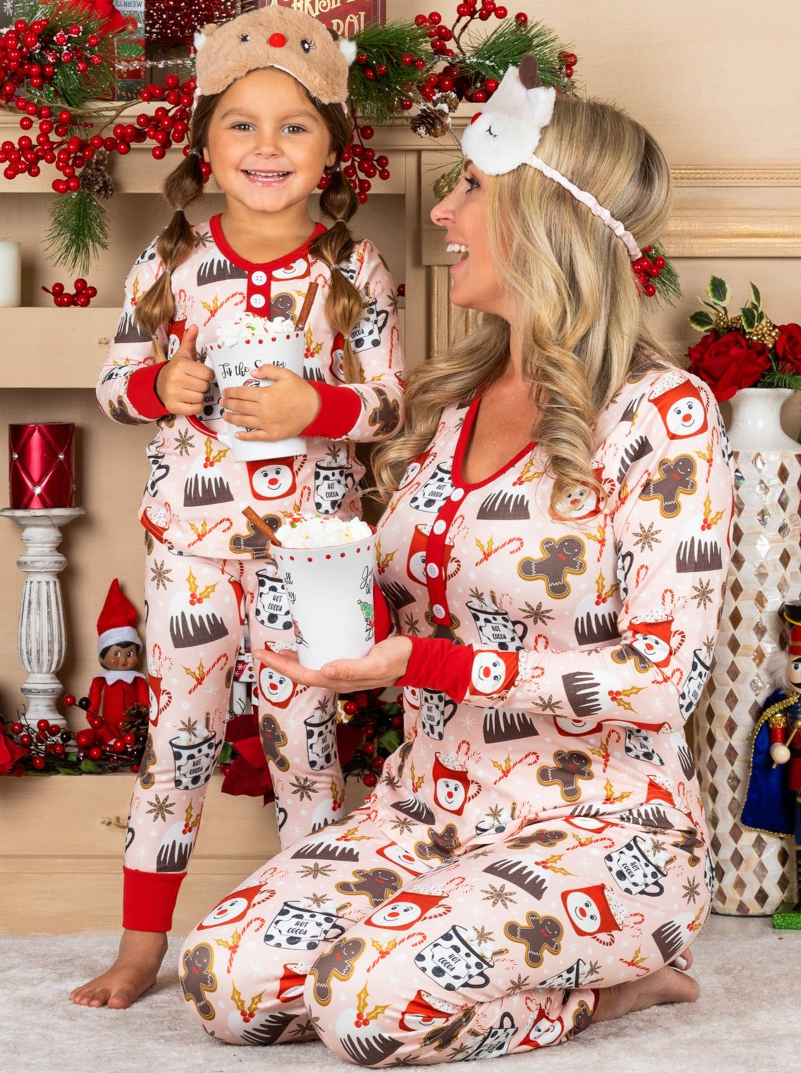 Image of Mommy & Me Christmas Cookies Pajama Set