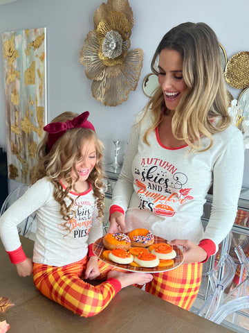 Mommy And Me Heart Donut Pajama Set