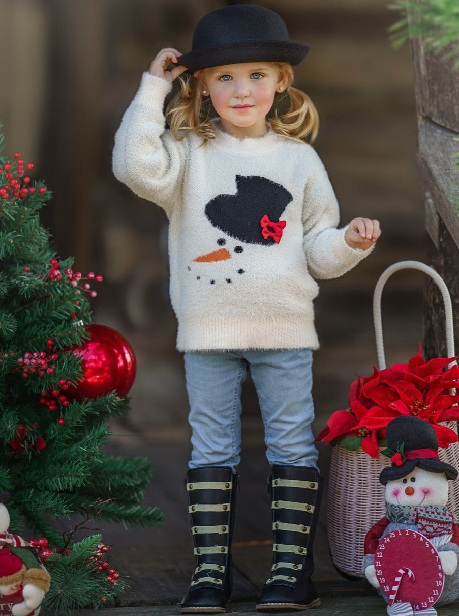 Image of Frosty the Snowman Fuzzy Sweater  a ln P o, 