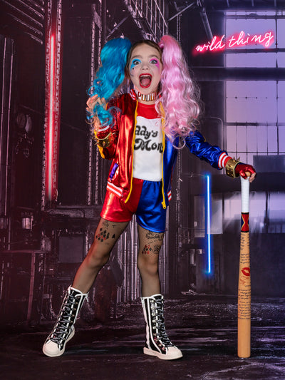 Girls Halloween Costumes | Cute Harley Quinn Costume - Mia Belle Girls