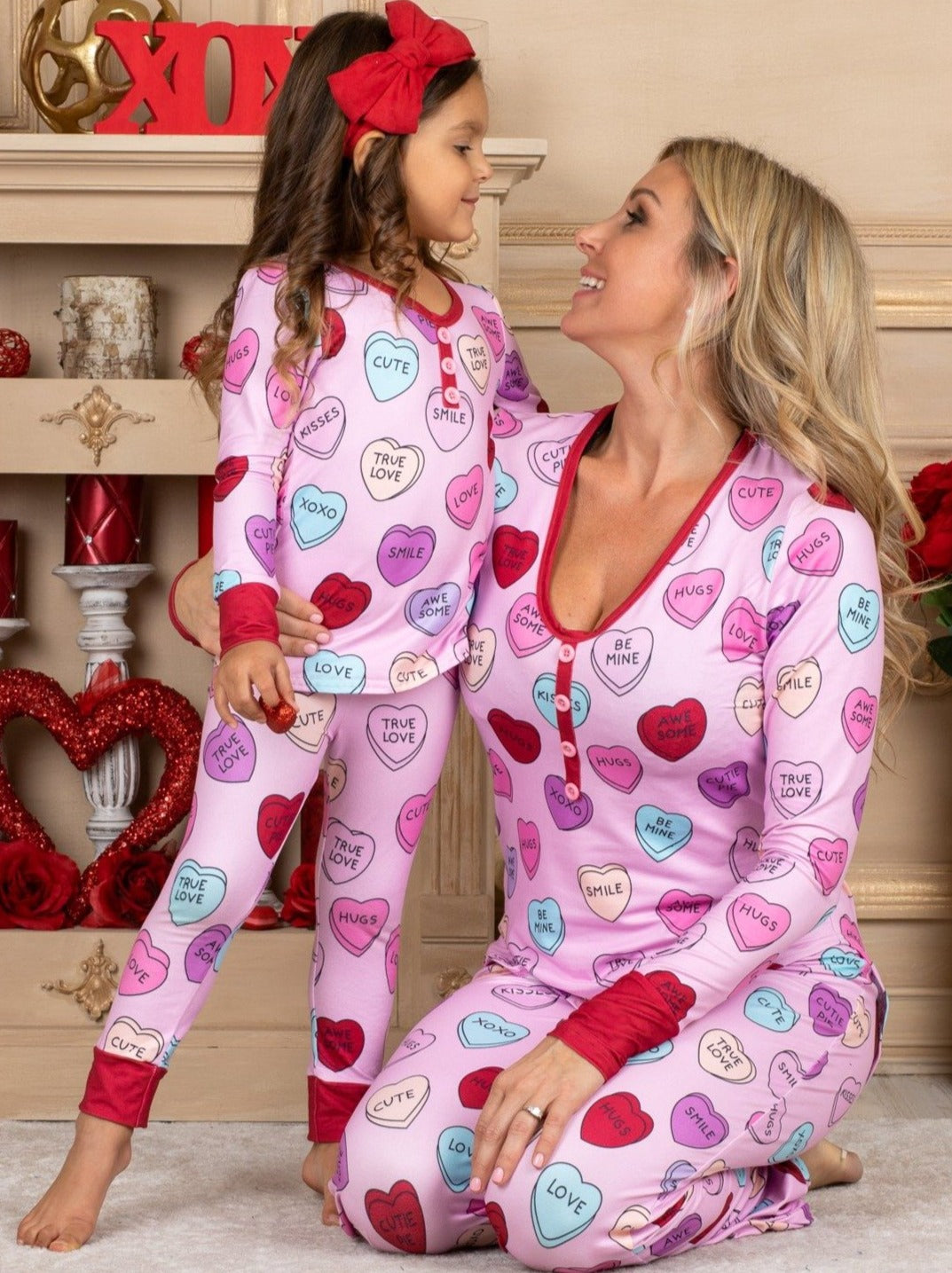 Mommy And Me Love You More Pajama Set