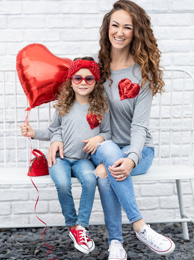 Mommy And Me Heart Donut Pajama Set