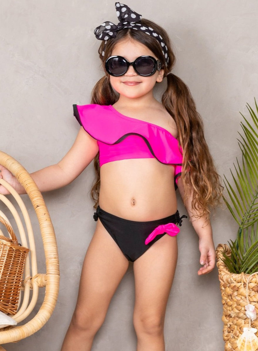 Image of Hot Pink Diva Two Piece Swimsuit