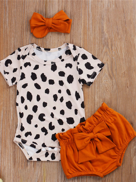 Baby Bloomer Shorts | Onesie and Headband Set - Mia Belle Girls